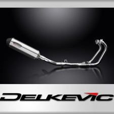 Suzuki GW250 Inazuma 2013-2018 Scarico Completo 2-1 343mm X-Oval Silenziatore Inox 