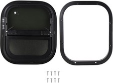 Finestra Camper Roulotte Scorrevole 440x390mm Vetro Temprato Impermeabile