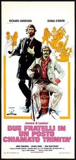 2 FRATELLI IN UN POSTO CHIAMATO TRINITA' LOCANDINA WESTERN 1972 PLAYBILL POSTER
