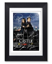 CASTLE CAST SIGNED POSTER TV