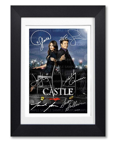 Castle cast signed - castle, poster