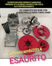 CILINDRO BIG BORE MINIMOTO MINICROSS MINIQUAD CILINDRO LAVORATO SCOMPONIBILE 