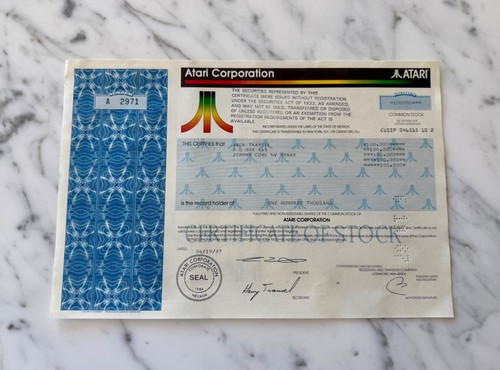 Certificati stock comuni - certificati,