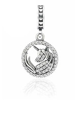 Ciondolo argento unicorno S925