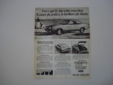 advertising Pubblicità 1974 FORD CAPRI II