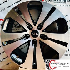 4 CERCHI IN LEGA ORIGINALI RAGGIO 18 KIA SPORTAGE NERO LUCIDO DIAMANTATO