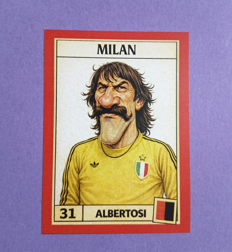 Figurina caricatura calciatori - figurina,