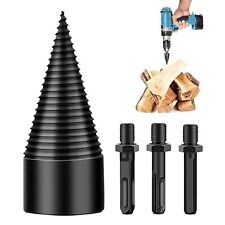 Vite Conica Spaccalegna 50 MM Fresa Legno Punta Per Trapano Con 3 Attacchi Brico