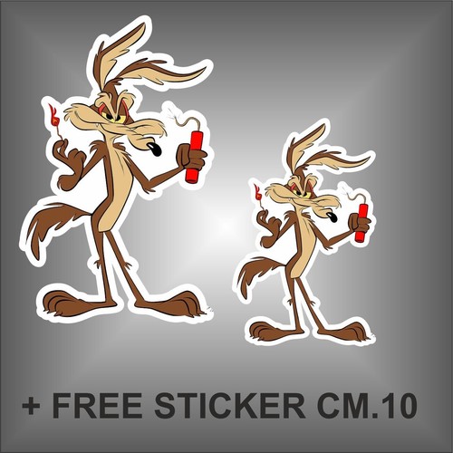 Adesivo willy coyote - adesivo,