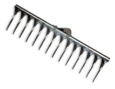 RASTRELLO AERATORE IN ACCIAIO - TIPO PESANTE - SENZA MANICO  380MM