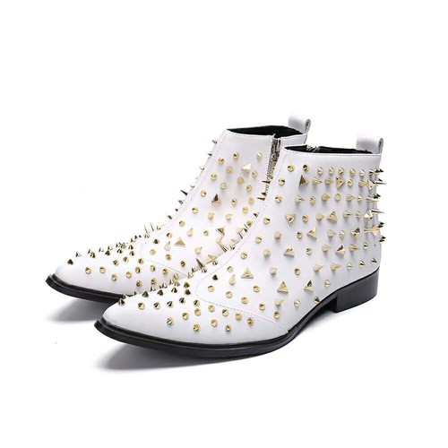 Stivaletti uomo pelle rivet