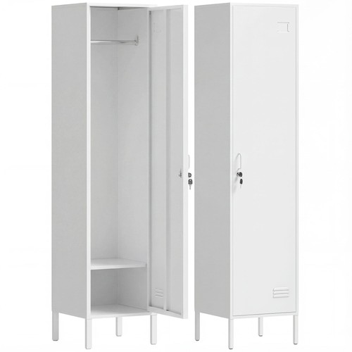 Homcom armadio metallico asta - homcom,