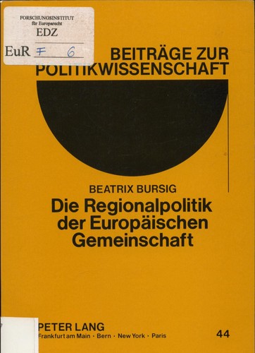 Die regionalpolitik der - die,