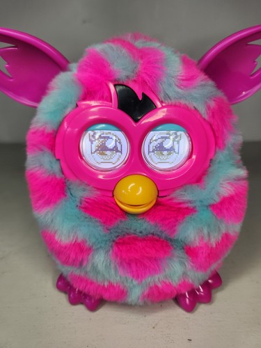 Furby boom pink hearts teal - furby,
