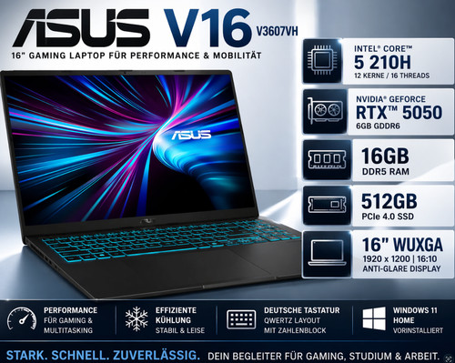 Asus v16 v3607vh computer - v16,