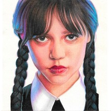 Ritratto a matita a colori