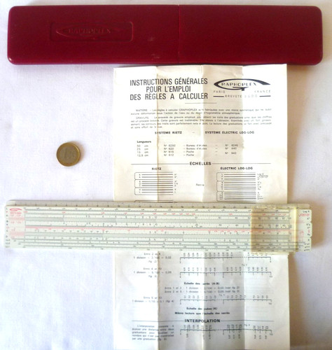 Ancienne règle calcul - rÈgle, À