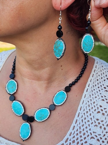 Collana donna orecchino set