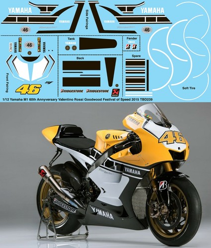 Decals per yamaha - decals, m1