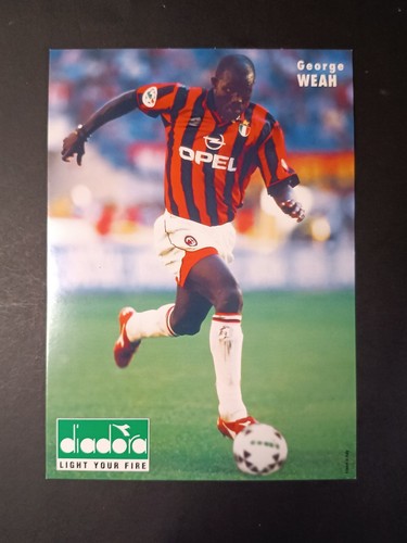 Cartolina george weah milan - cartolina,