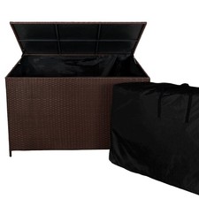 Rattan Box da giardino Marrone