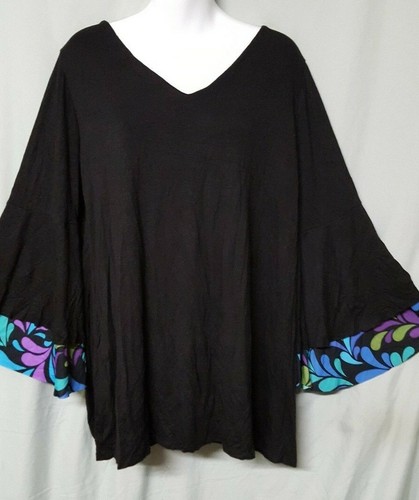 Top camicia nero - , multicolore