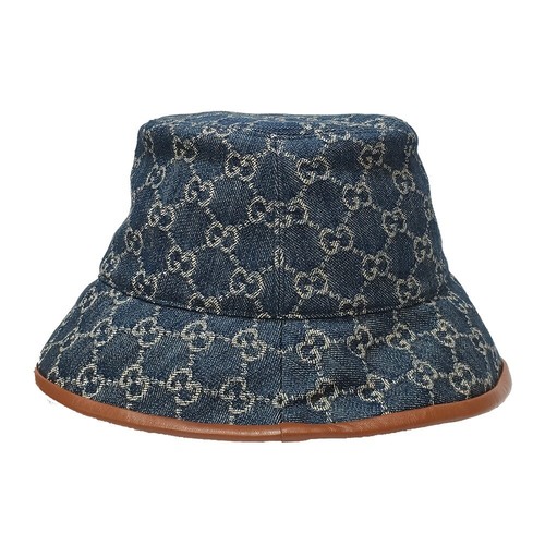 Cappello gucci jacquard - gucci, denim