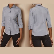 Camicia donna grigia aderente