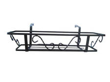 FIORIERA PER BALCONE FISSA IN FERRO BATTUTO NERA 70X21X14CM