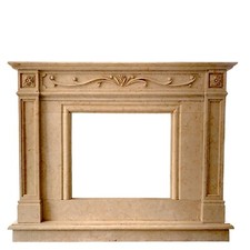 Camino in Marmo Giallo Egiziano Stile Impero Fireplace Mantel Classic L 150cm