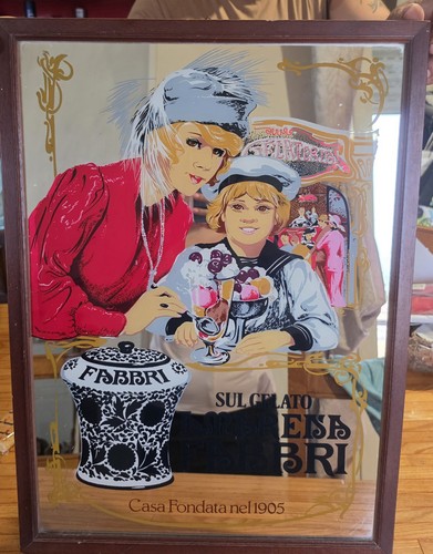 Specchio pubblicitario vintage