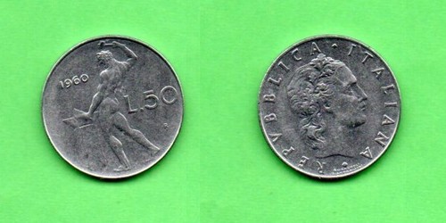 Italia lire 50 1960 - italia,