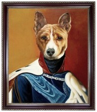 Basenji cane in uniforme