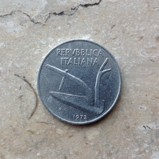 10 Lire 1972 Italia Due Spighe Aratro Stato Conservazione SPL Extremely Fine