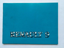 RENAULT   9   LIBRETTO USO