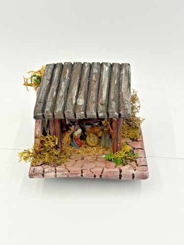 Presepe artigianale con grotta - artigianale,