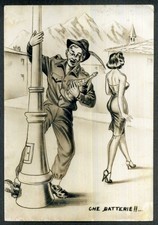 ALPINI - UMORISTICA - "CHE BATTERIE !!..." - VG. 1956