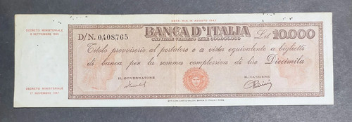 10000 lire titolo - lire,