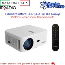 Videoproiettore LCD LED Full HD 1080p 16.500 Lumen Con Telecomando
