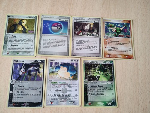 Lotto carte pokemon rare - pokemon,