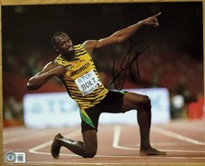 Usain Bolt foto firmata 8 x 10