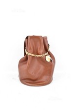 Borsa A Secchiello Basile Made In Italy Marrone 18cm Diametro