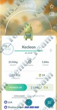 Pokémon Go ✨ Shiny Kecleon ✨ P T C 80k Polvere ✨