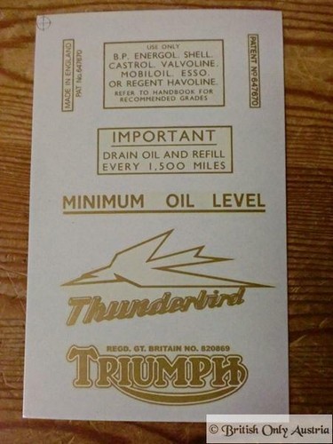 Triumph abziehbilder set - abziehbilder, ab