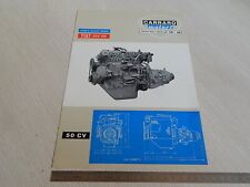 BROCHURE DEPLIANT ORIGINALE CARRARO MOTORE MARINO 505 DH DERIVAZIONE FIAT