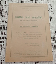 Spartiti Musicali FIORI E AZZURRO voce media  - Rodolfo Lombezzi A. e C. 1939