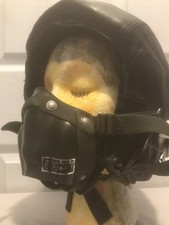 Elmetto paracadutisti caduta libera epoca guerra fredda USA con auricolari e maschera ossigeno Sierra