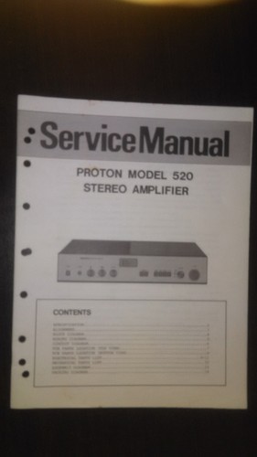 Proton model 520 manuale - , di