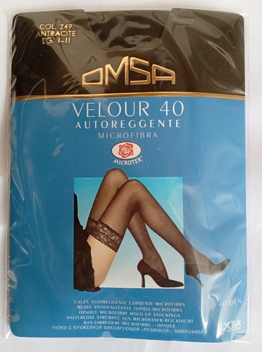 Calze autoreggenti omsa velour - calze,