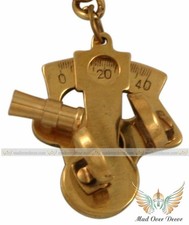 ASTROLABIO NAUTICO MARINO DA COLLEZIONE VECCHIO SESTANTE TASCABILE LOOK OTTON...